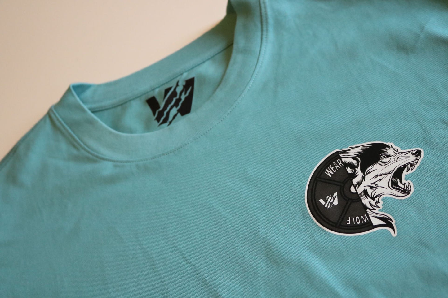 Oversized Tee - Wolf Plate Blue