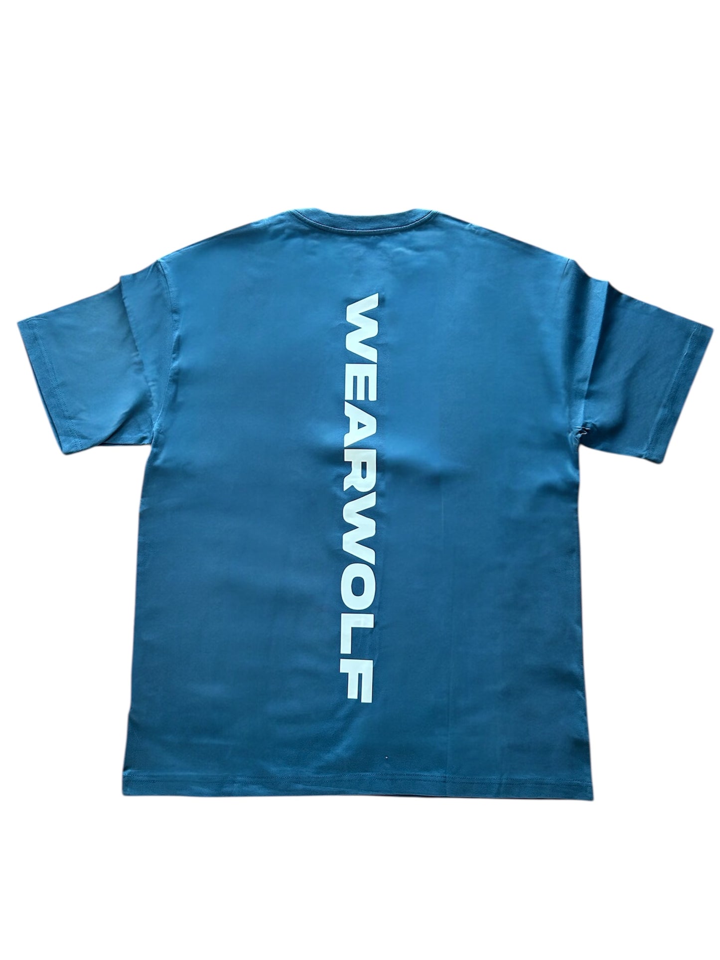Classic Print Oversized Tee - Blue