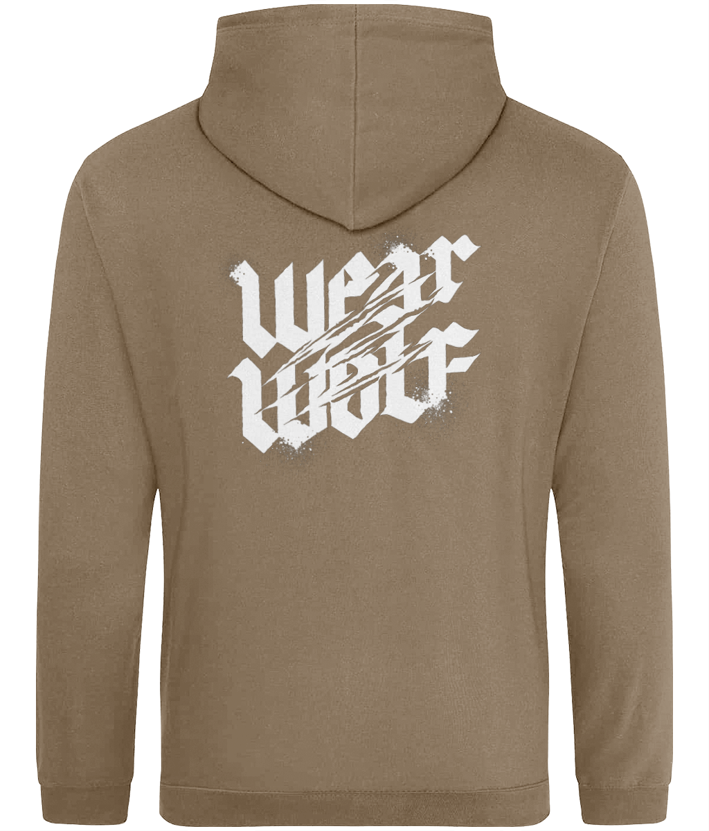 Dropshoulder Regular Fit Hoodie - White Logo - Nocturnal Range