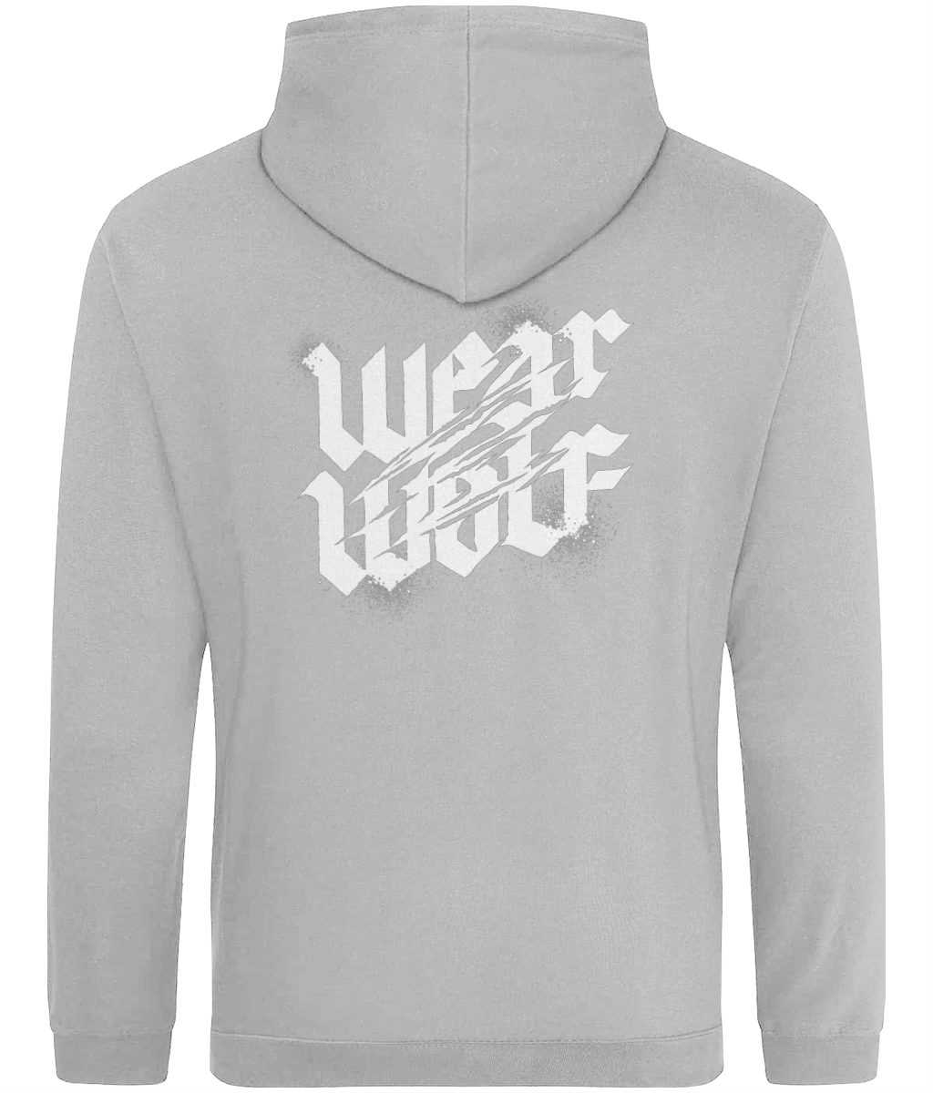 Dropshoulder Regular Fit Hoodie - White Logo - Nocturnal Range