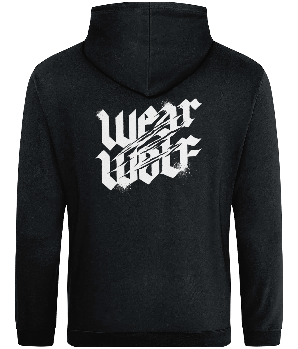 Dropshoulder Regular Fit Hoodie - White Logo - Nocturnal Range