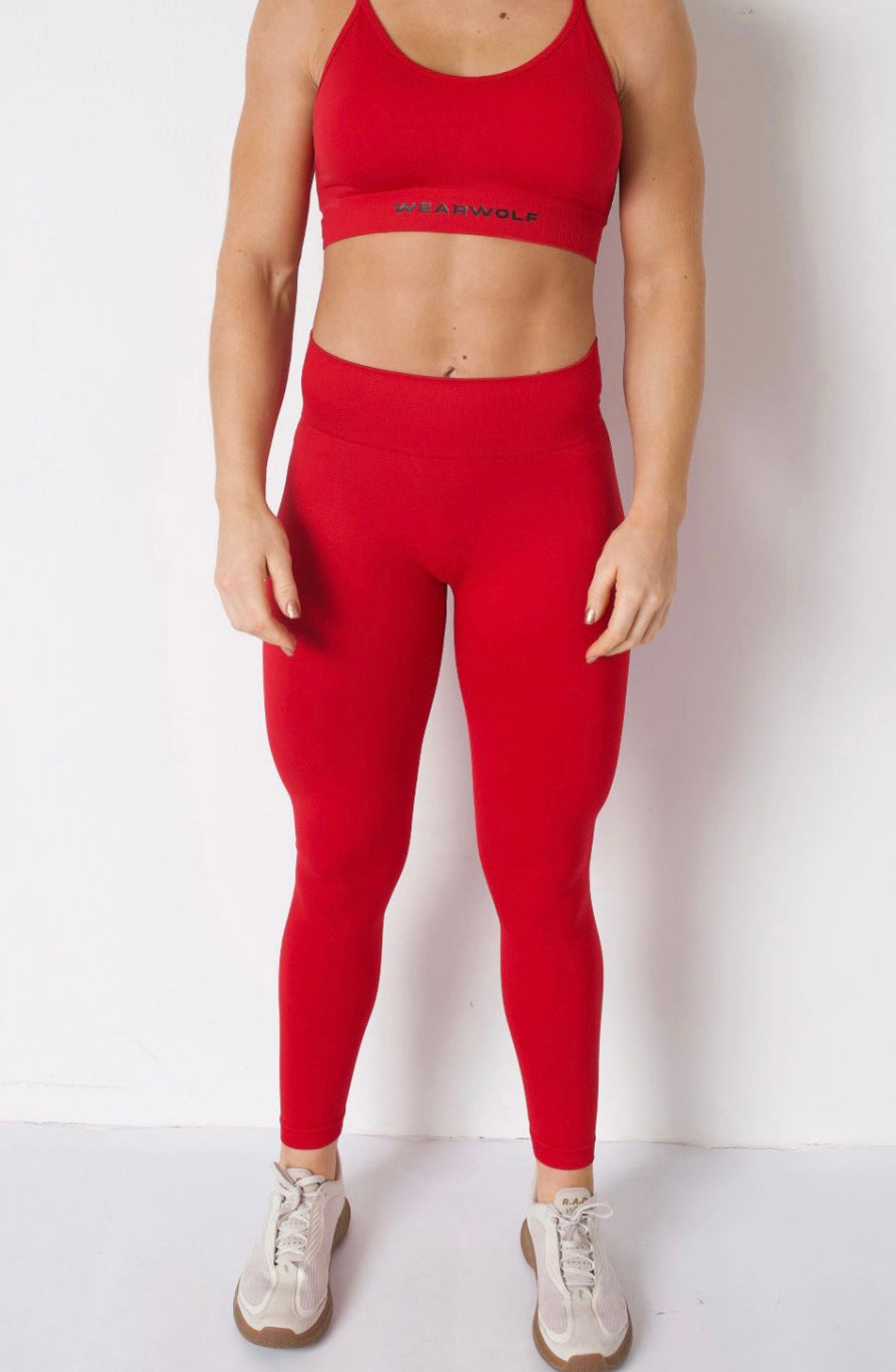 Pro Leggings - Rose Red