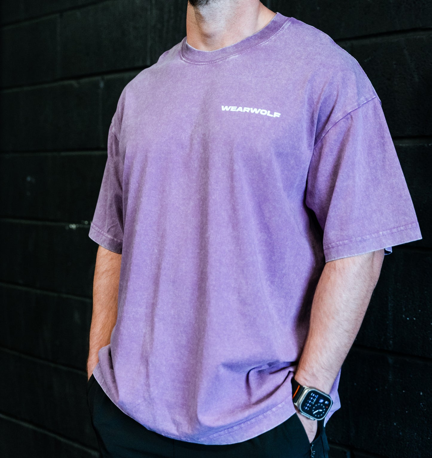 Shut Up & Lift Oversize Tee - Purple