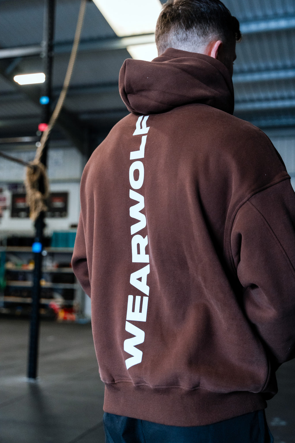 Oversized Hoodie - Brown