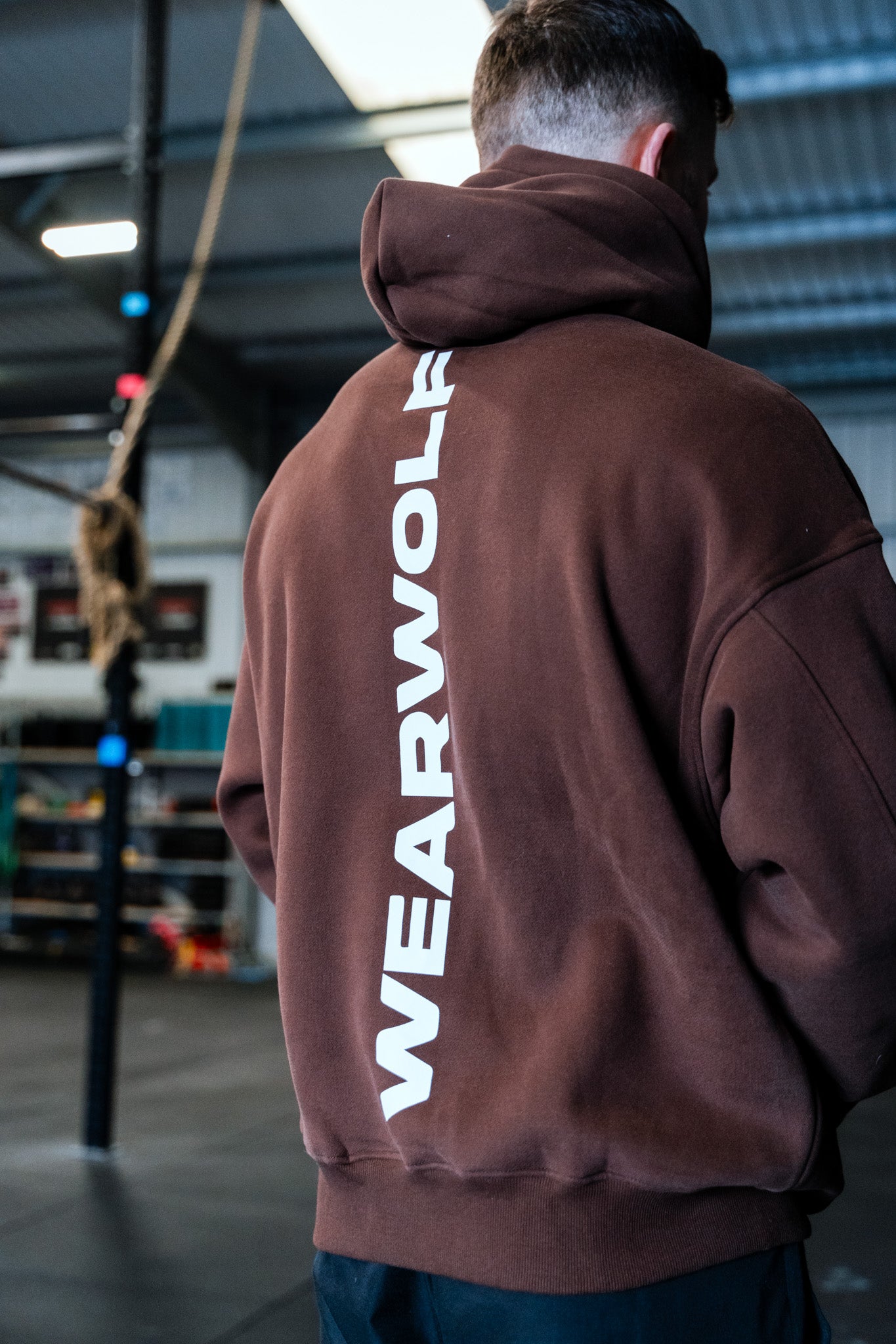 Oversized Hoodie - Brown