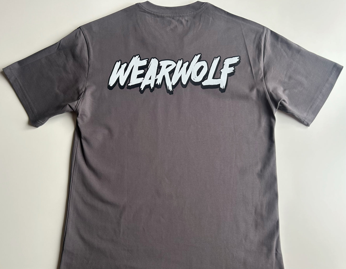 Wolf Design Oversized Tee - Grey
