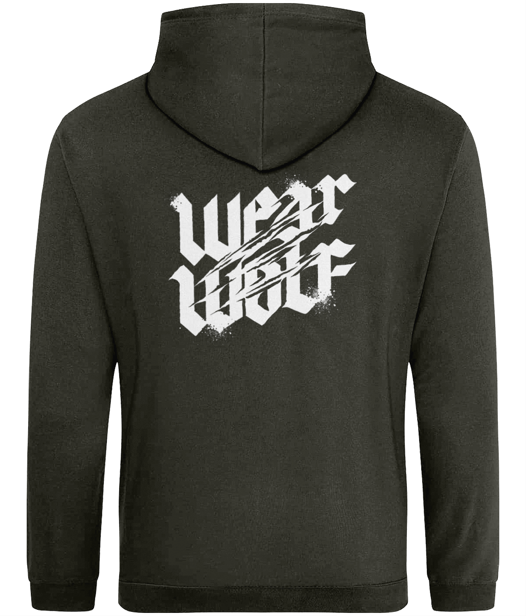 Dropshoulder Regular Fit Hoodie - White Logo - Nocturnal Range