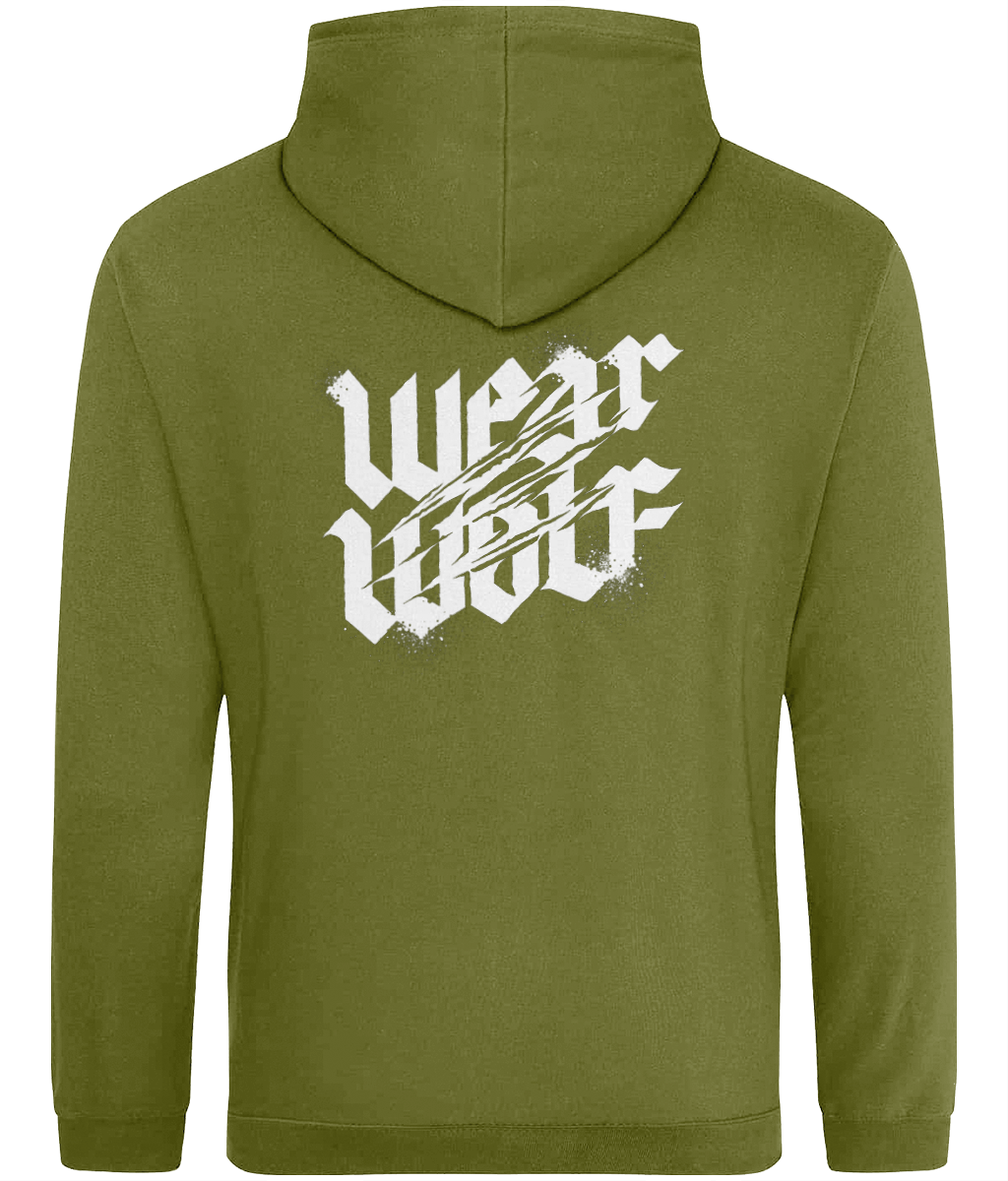 Dropshoulder Regular Fit Hoodie - White Logo - Nocturnal Range