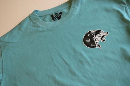 Oversized Tee - Wolf Plate Blue