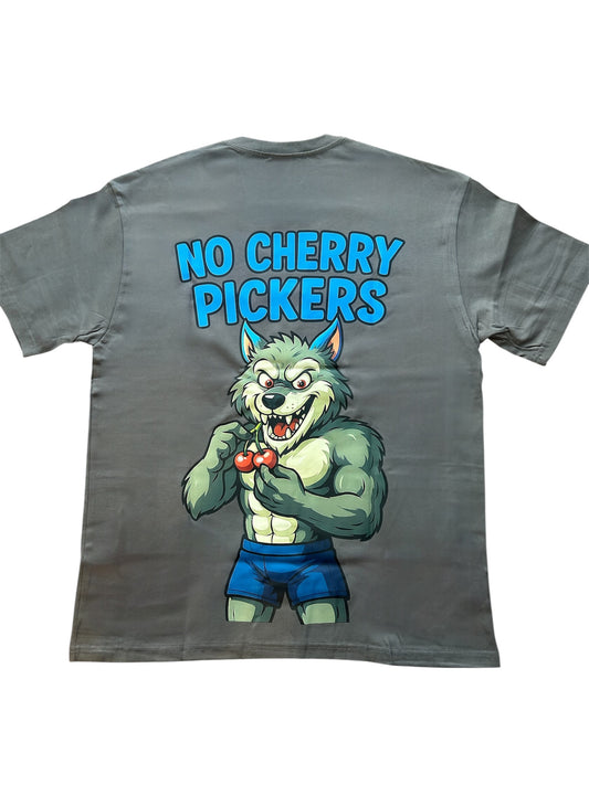 No Cherry Pickers Oversized Tee - Grey