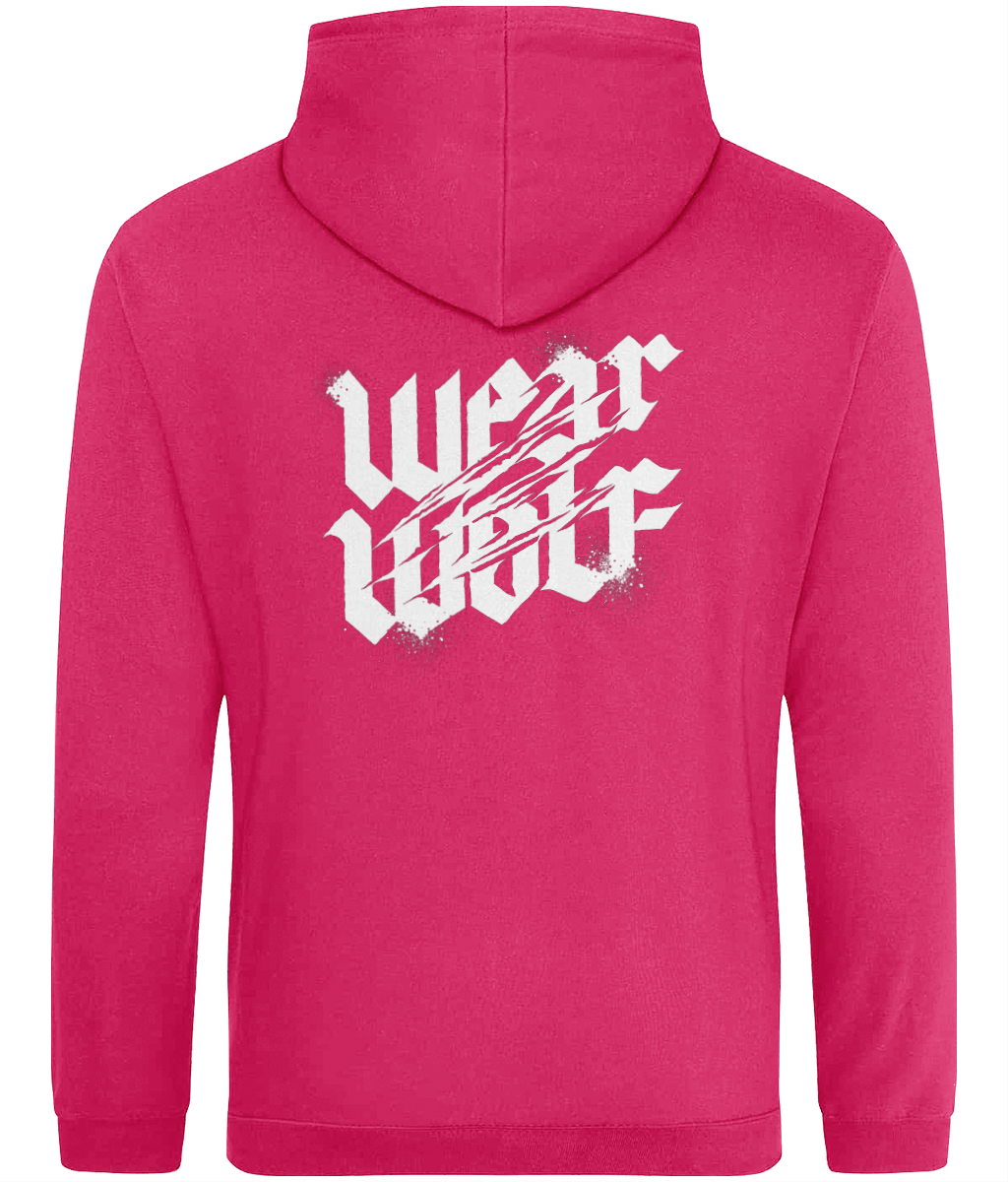 Dropshoulder Regular Fit Hoodie - White Logo - Nocturnal Range
