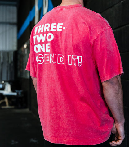 321 Send it Oversize Tee - Pink